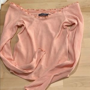 Long sleeve top peach